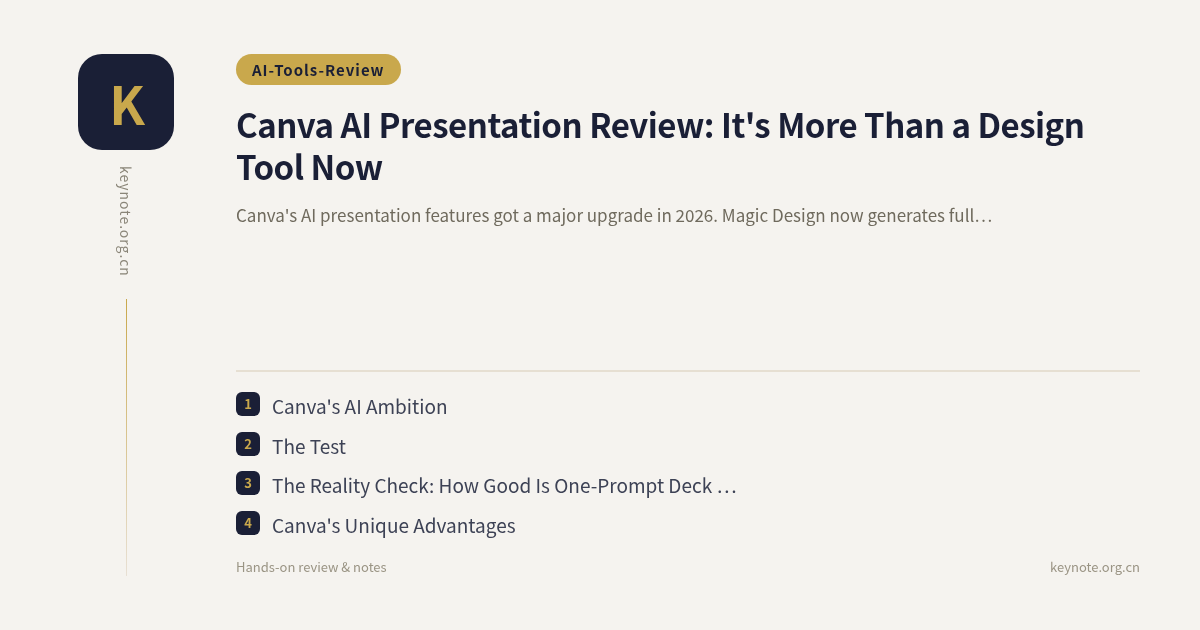 Canva AI Presentation Review: It's More Than a Design Tool Now