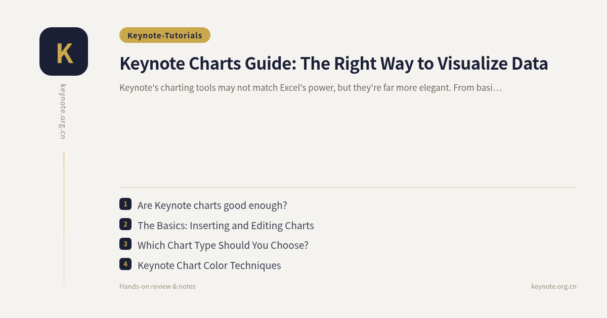 Keynote Charts Guide: The Right Way to Visualize Data
