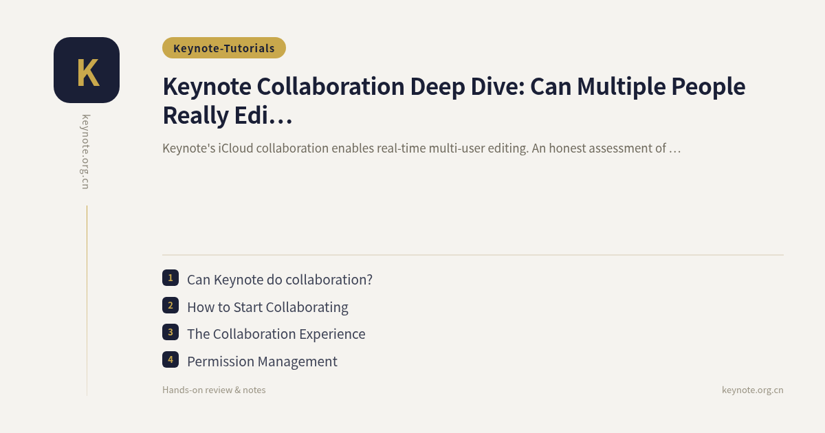 Keynote Collaboration Deep Dive: Can Multiple People Really Edit the Same Deck?